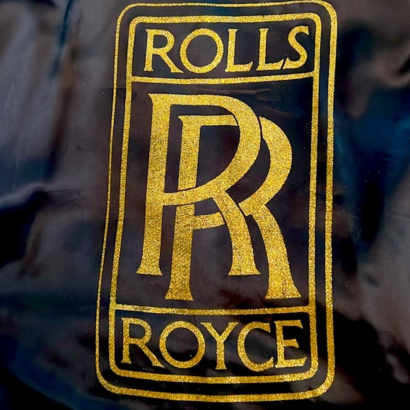 Vintage 70’s Diamond Dust Rolls Royce Satin Bomber Jacket - Picture 3 of 8